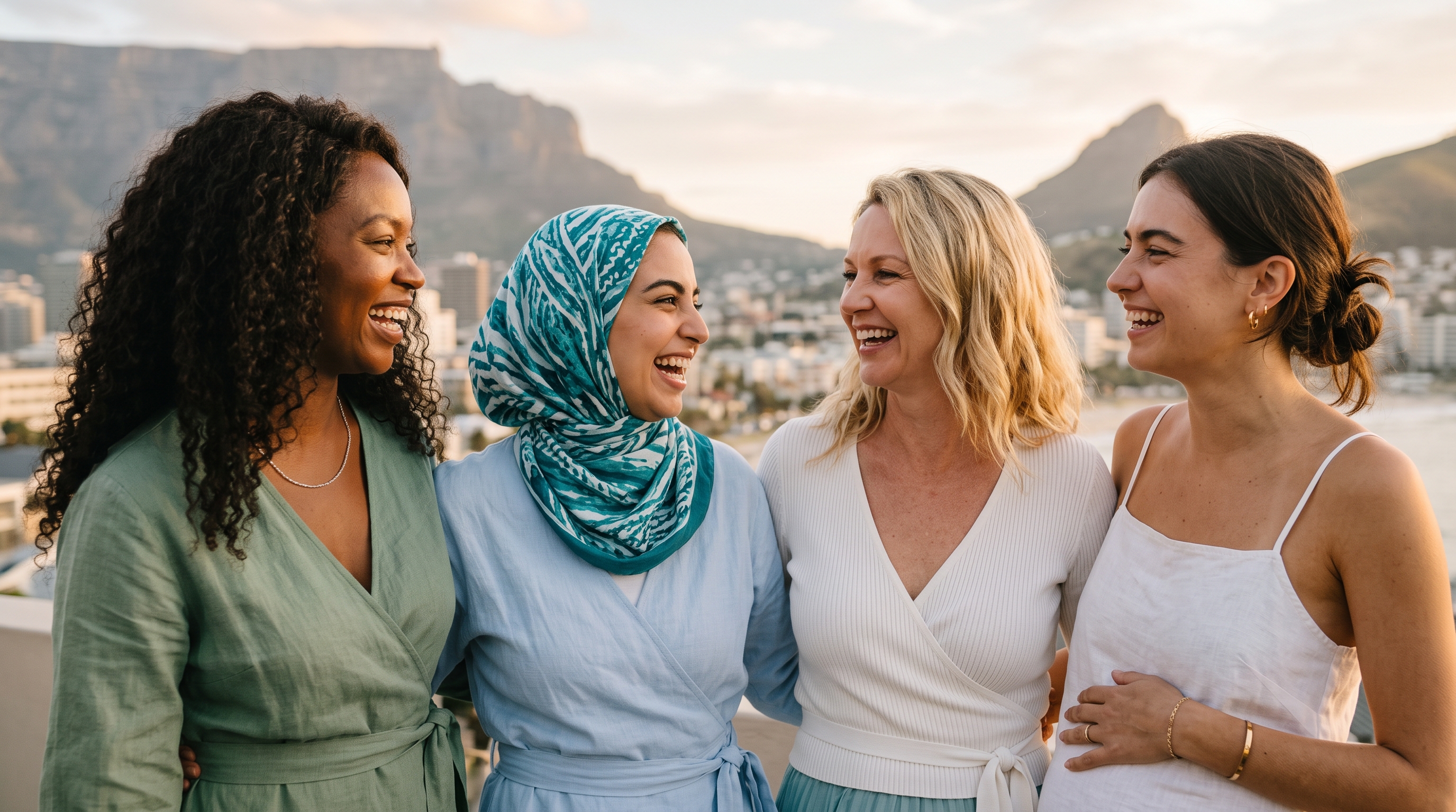 Women enjoying life together, supported through every stage of their reproductive health